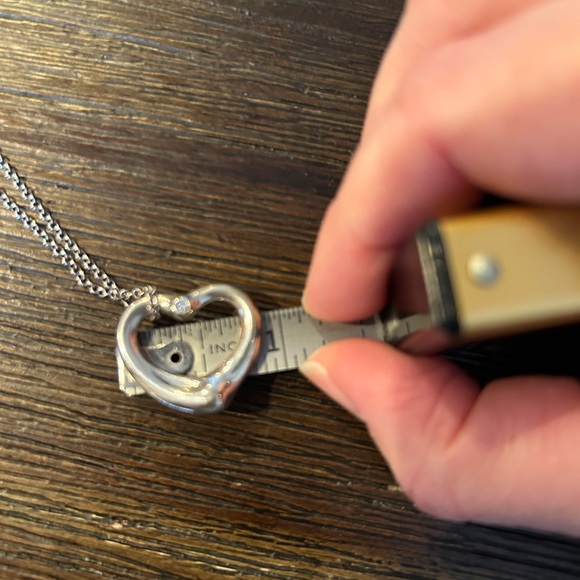 Tiffany’s silver heart necklace with diamond! - Picture 7 of 8